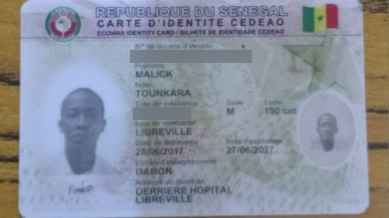 Carte Nationale D'identité Sénégalaise